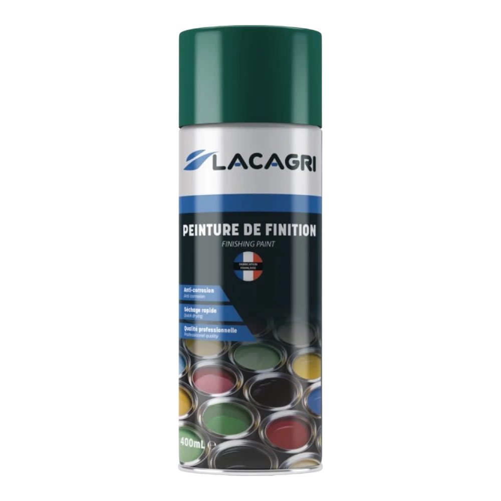 Lacagri 3-in-1 Lackspray Moosgrün RAL 6005 – 400 ml – Produktabbildung