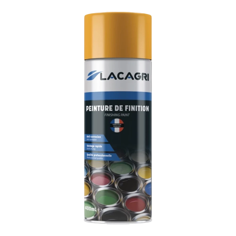Lacagri 3-in-1 Lackspray Gelb für ROLLAND – 400 ml – Produktabbildung