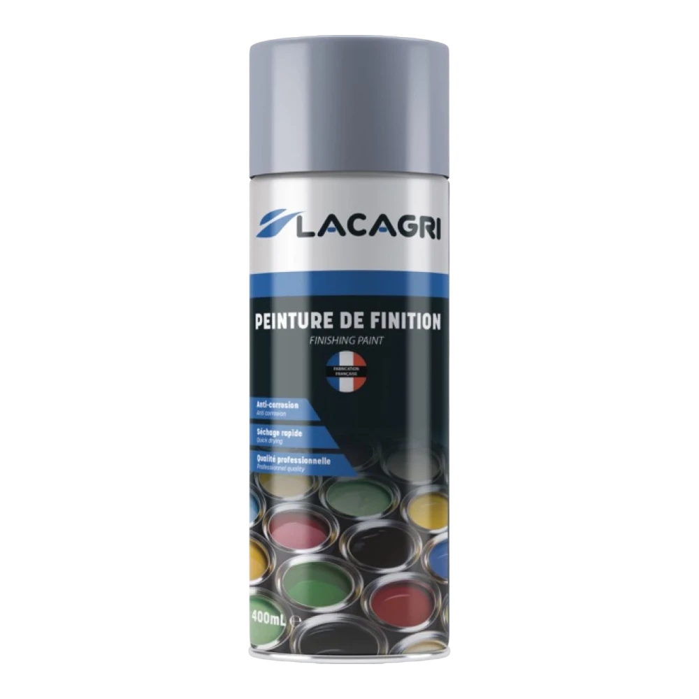 Lacagri 3-in-1 Lackspray Metallgrau für MC CORMICK – 400 ml – Produktabbildung