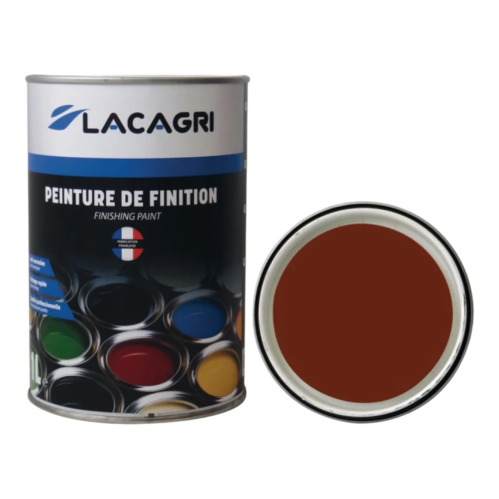 Lacagri 3-in-1 Lack Rotbraun RAL 8012 – 1 l – Produktabbildung