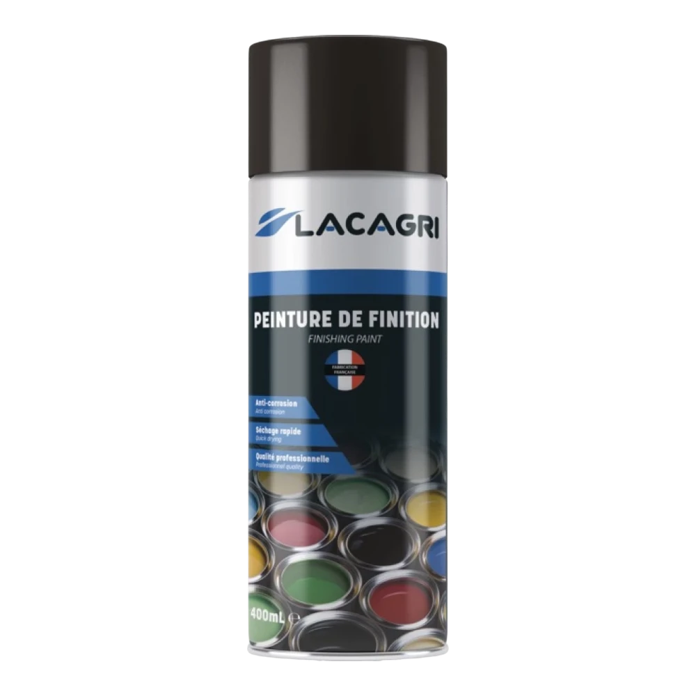 Lacagri 3-in-1 Lackspray Tiefschwarz RAL 9005 – 400 ml | BAS210186 – Produktabbildung
