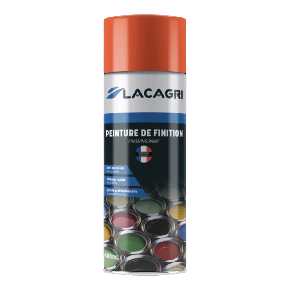 Lacagri 3-in-1 Lackspray Signalorange RAL 2010 für PEGORARO – 400 ml – Produktabbildung