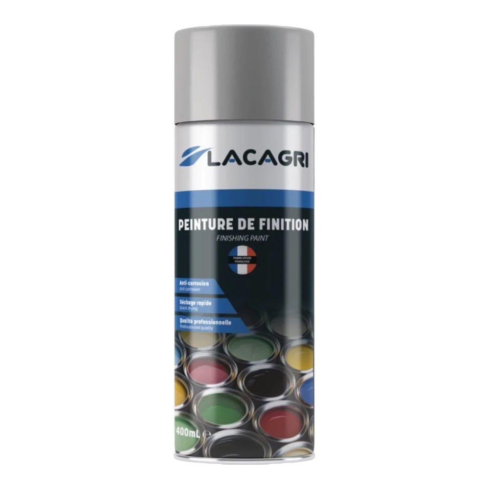 Lacagri 3-in-1 Lackspray Weißaluminium RAL 9006 – 400 ml – Produktabbildung