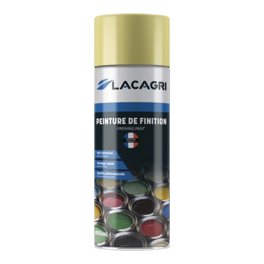 Lacagri 3-in-1 Lackspray Hellgelb für JOHN DEERE – 400 ml – Produktabbildung