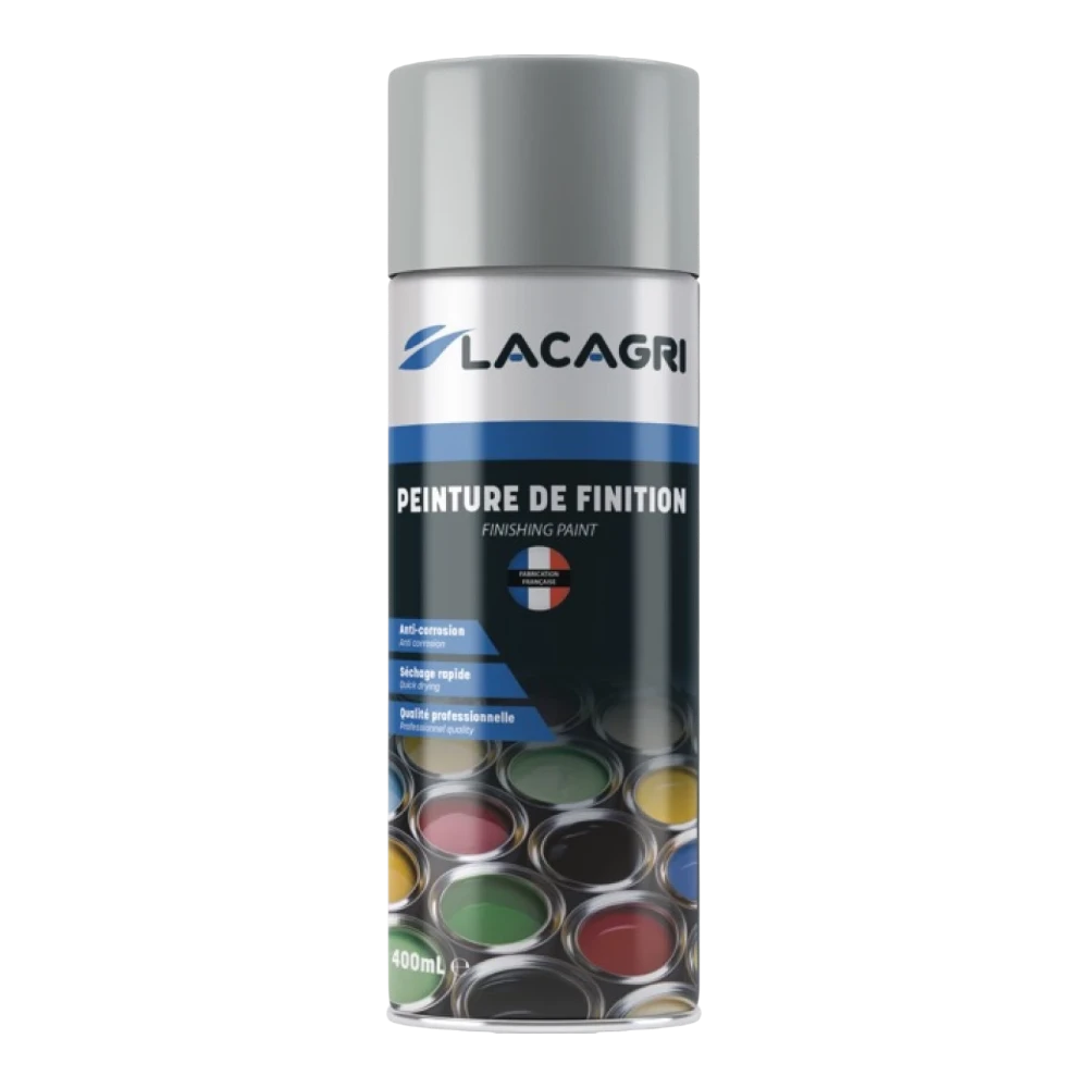 Lacagri 3-in-1 Korrosionsschutzspray Grau matt – Galva – 400 ml – Produktabbildung