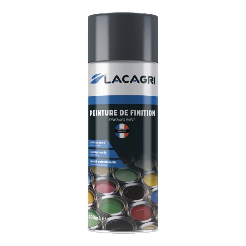 Lacagri 3-in-1 Lackspray Dunkelgrau für MAILLEUX – 400 ml – Produktabbildung