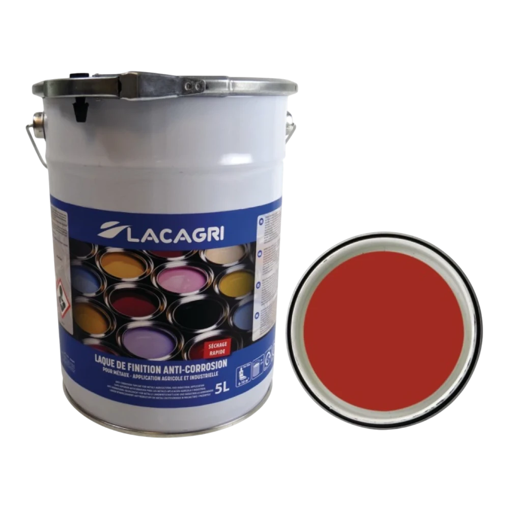 Lacagri 3-in-1 Lack Feuerrot RAL 3000 für SUPERTINO – 5 l – Produktabbildung