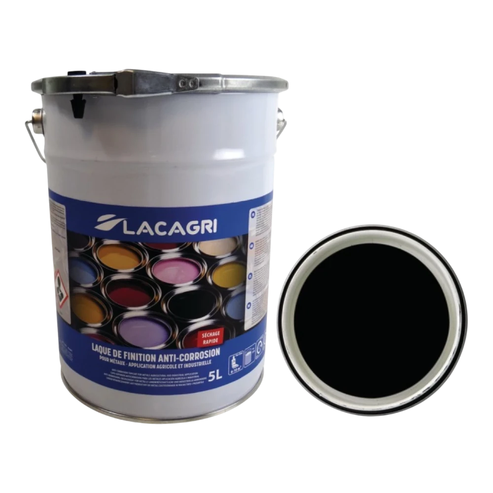 Lacagri 3-in-1 Lack Schwarz matt – 5 l – Produktabbildung