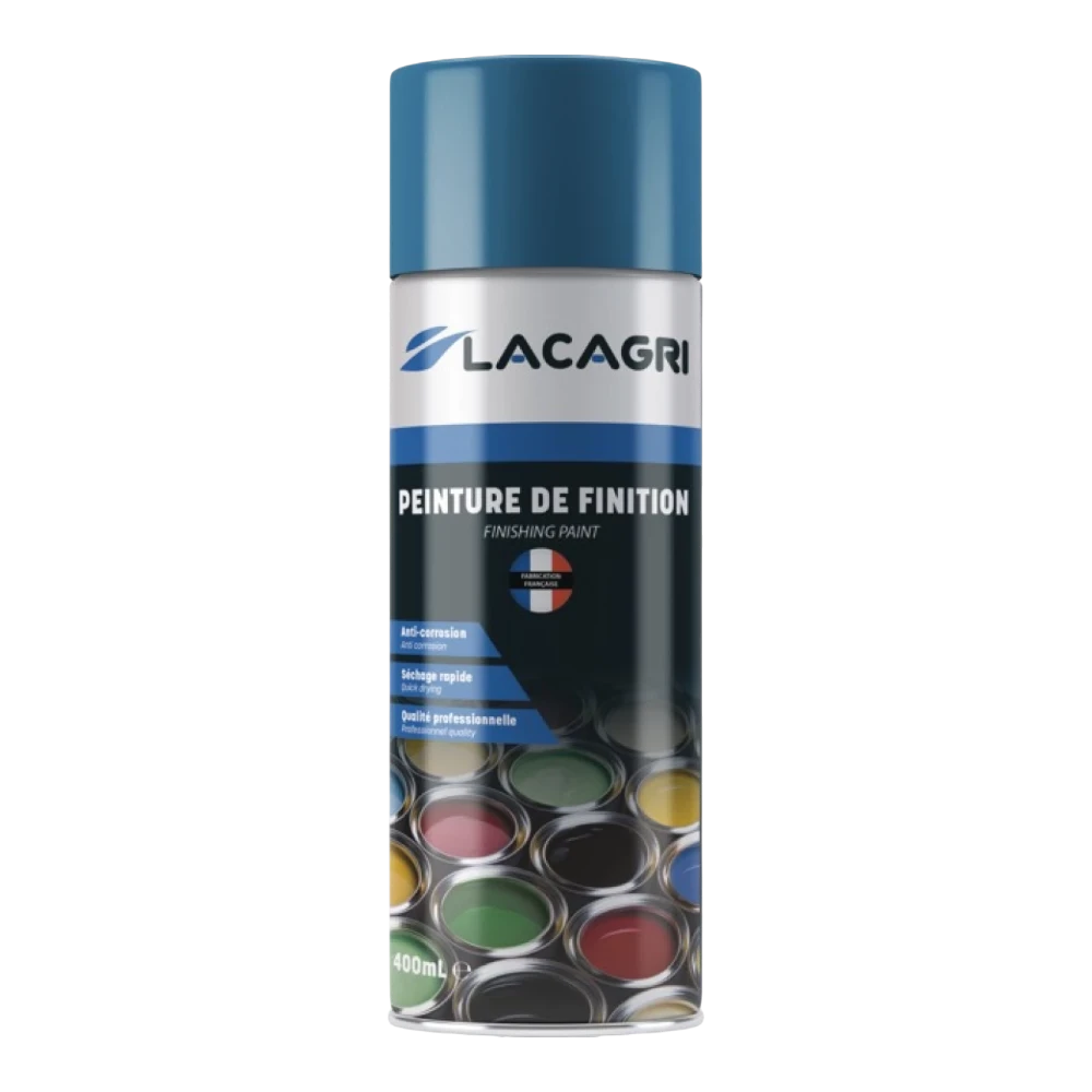 Lacagri 3-in-1 Lackspray Blau für EVRARD – 400 ml – Produktabbildung