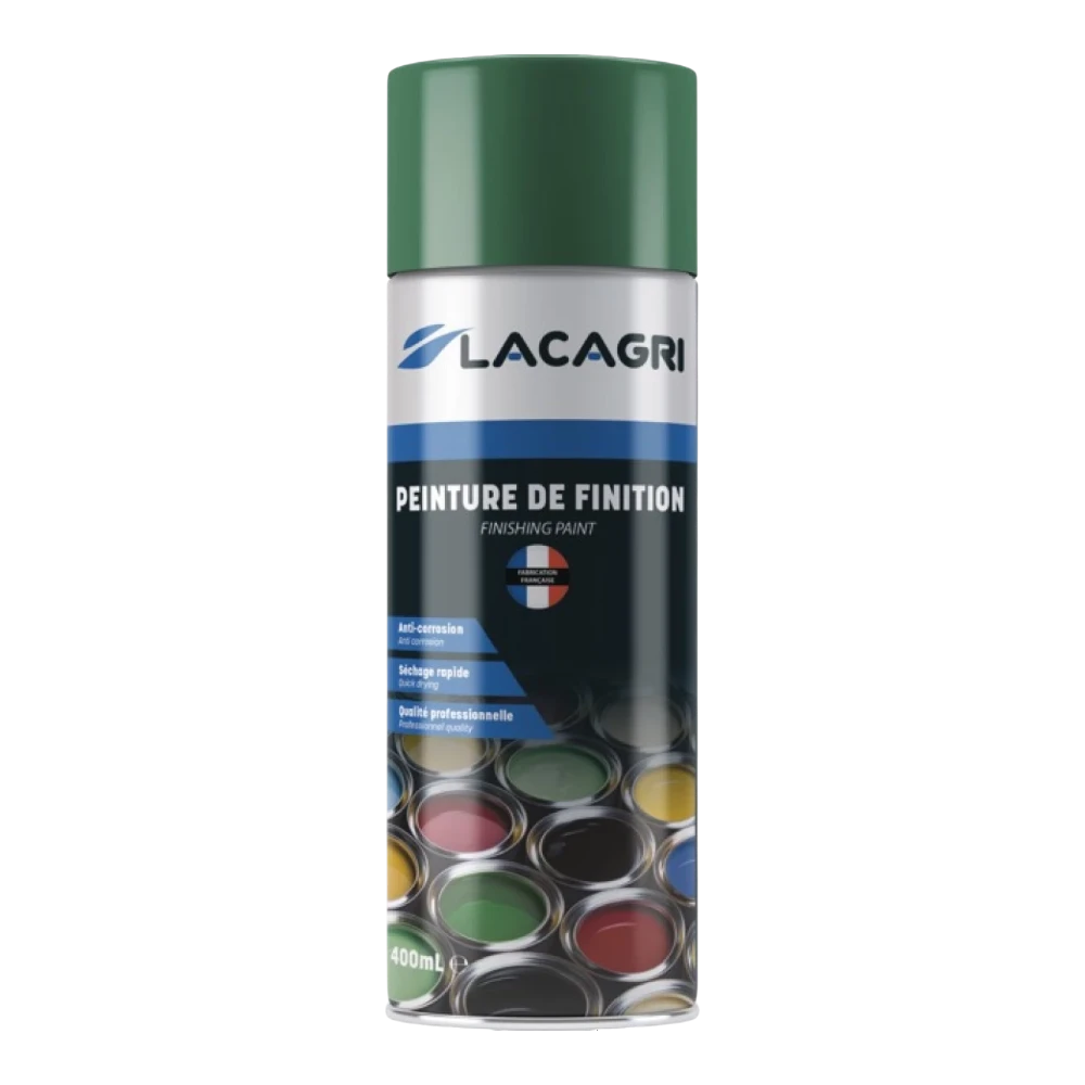 Lacagri 3-in-1 Lackspray Grün für KVERNELAND – 400 ml – Produktabbildung