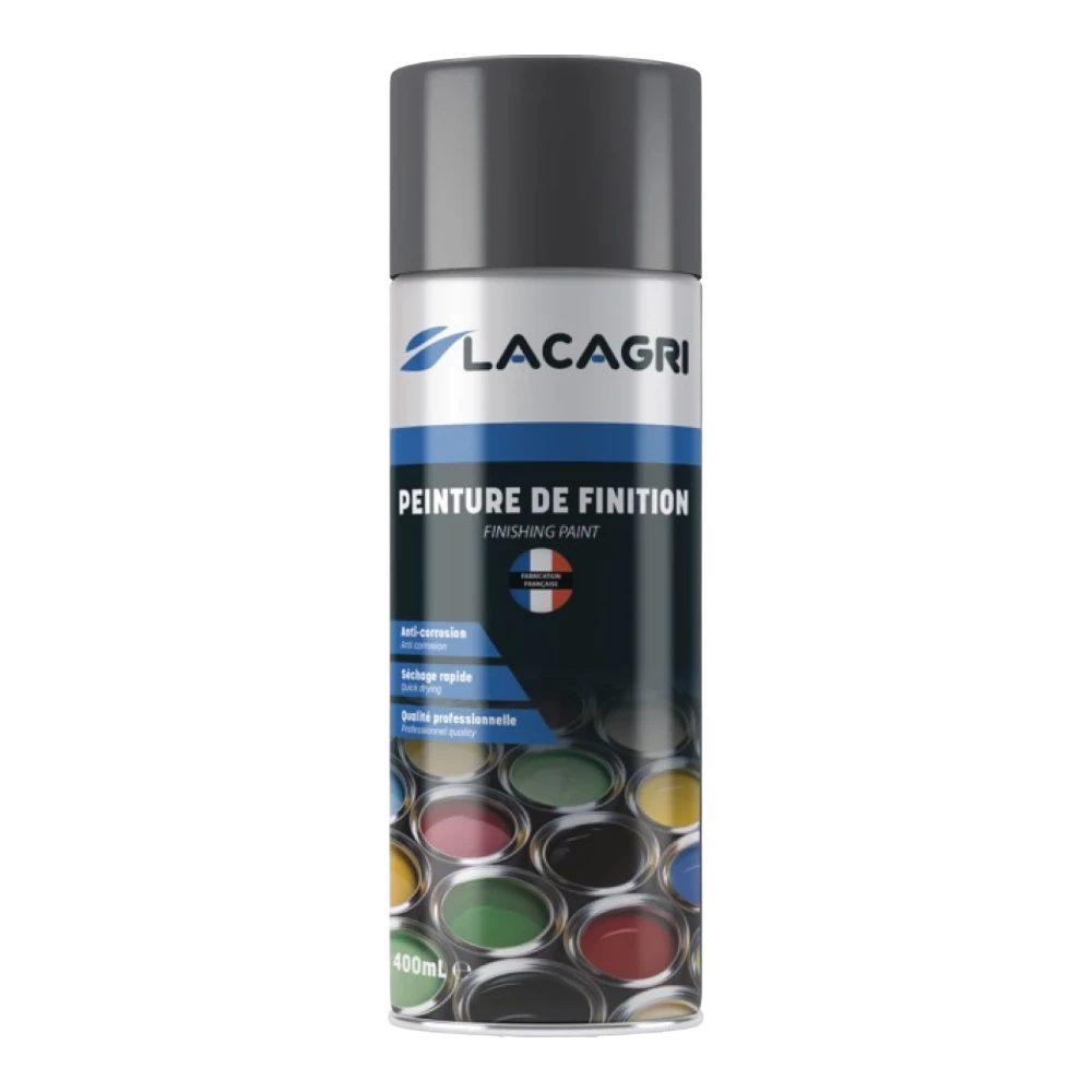 Lacagri 3-in-1 Lackspray Dunkelgrau für CCM – 400 ml – Produktabbildung