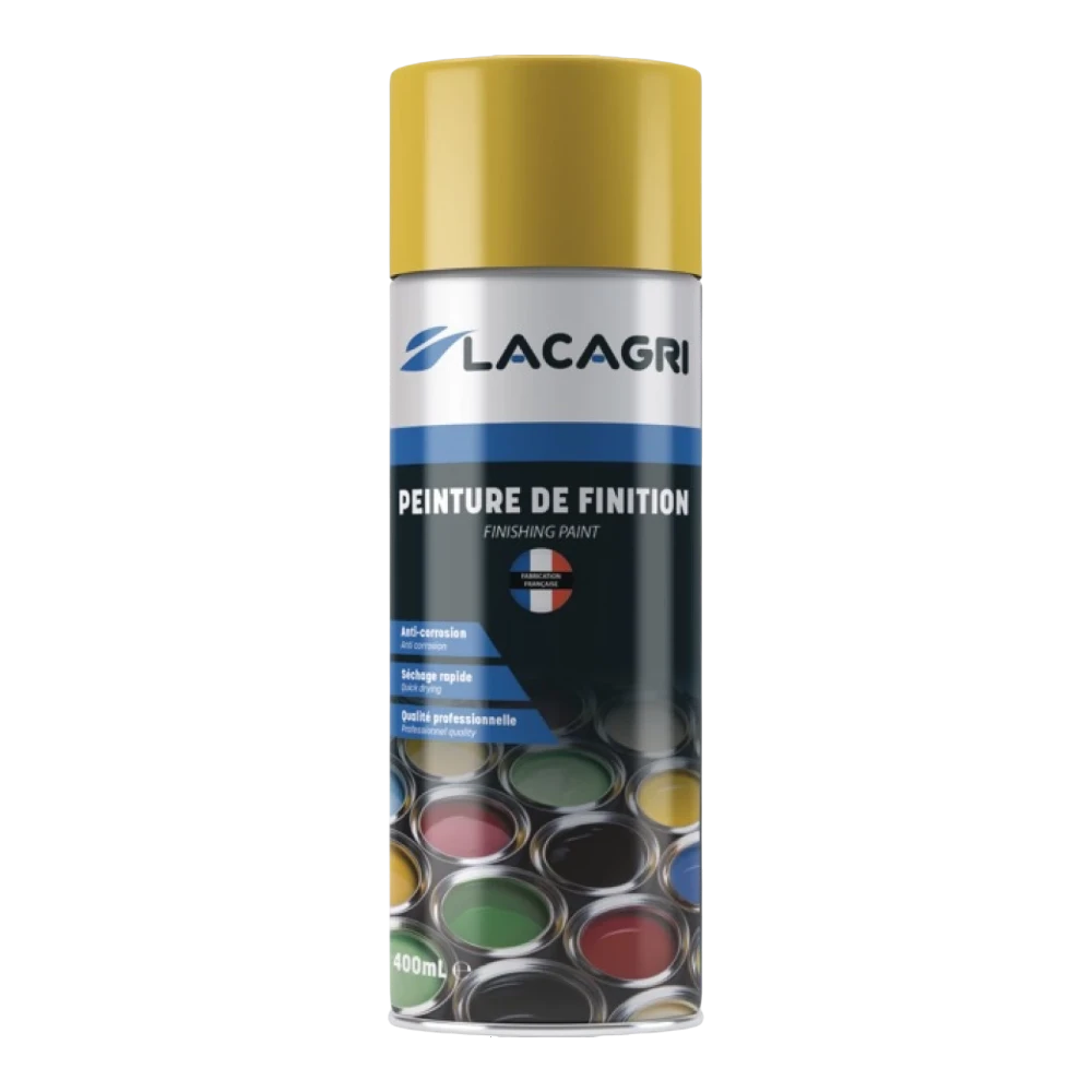 Lacagri 3-in-1 Lackspray Zitronengelb RAL 1012 für CLAYSON – 400 ml – Produktabbildung
