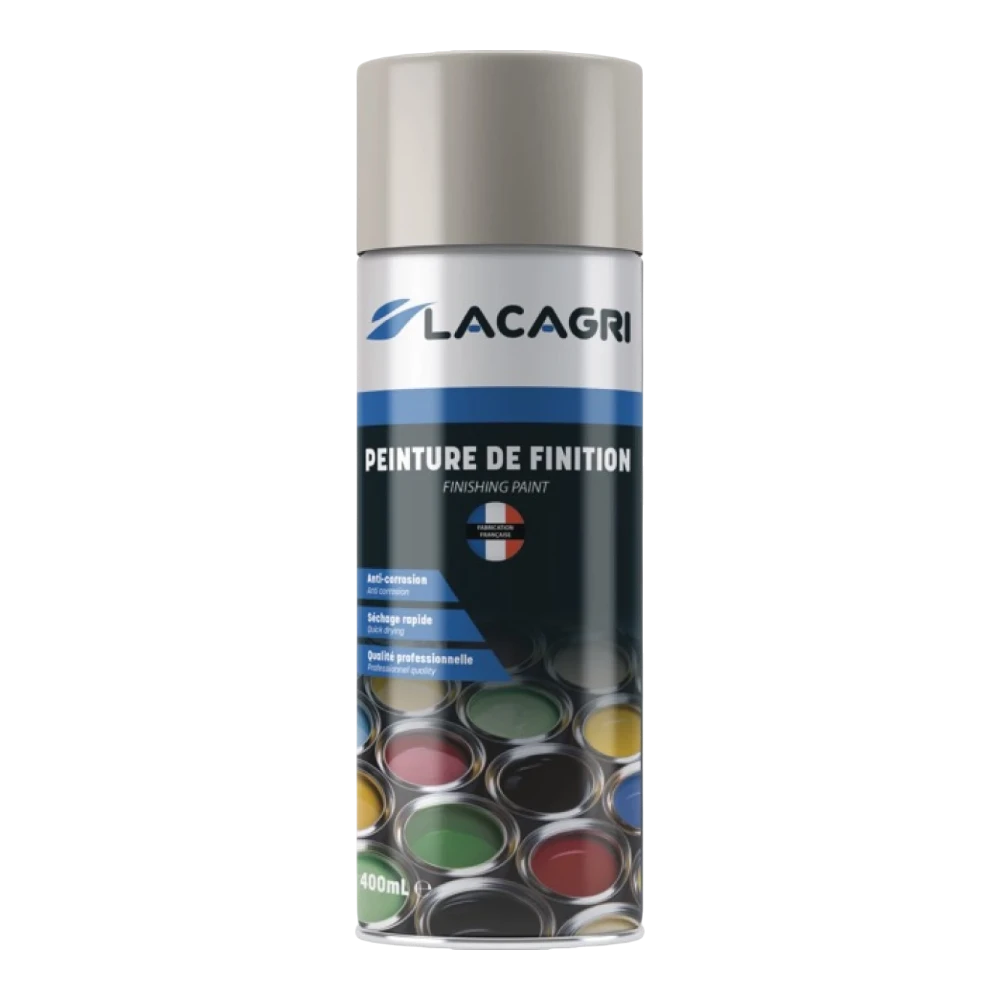 Lacagri 3-in-1 Lackspray Grau für KUHN – 400 ml – Produktabbildung