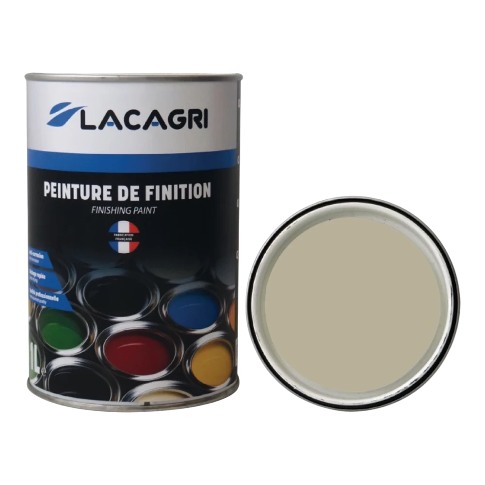 Lacagri 3-in-1 Lack Braungrau LA 6014 für MC CORMICK – 1 l – Produktabbildung
