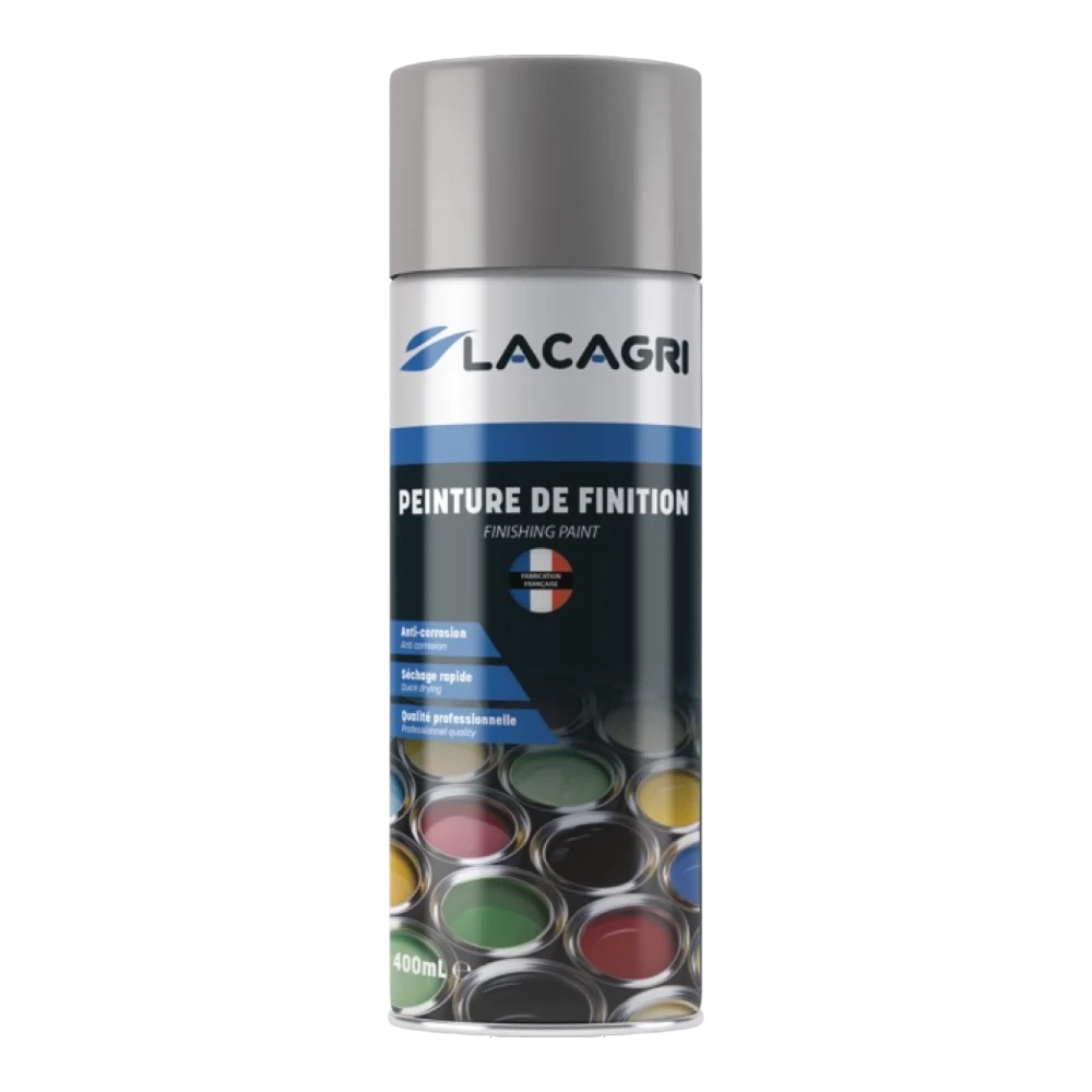 Lacagri 3-in-1 Lackspray Graualuminium RAL 9007 für MANITOU – 400 ml – Produktabbildung