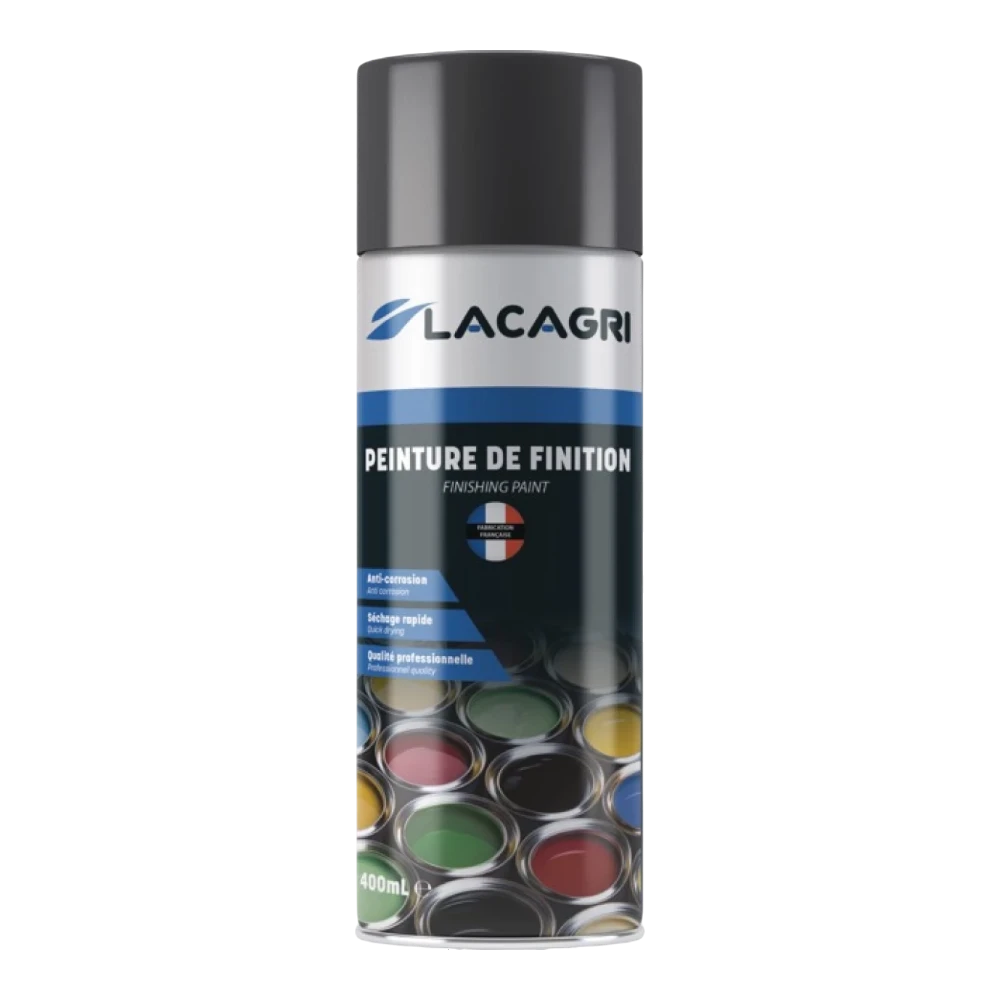 Lacagri 3-in-1 Lackspray Schwarzgrau RAL 7021 für SIP – 400 ml – Produktabbildung