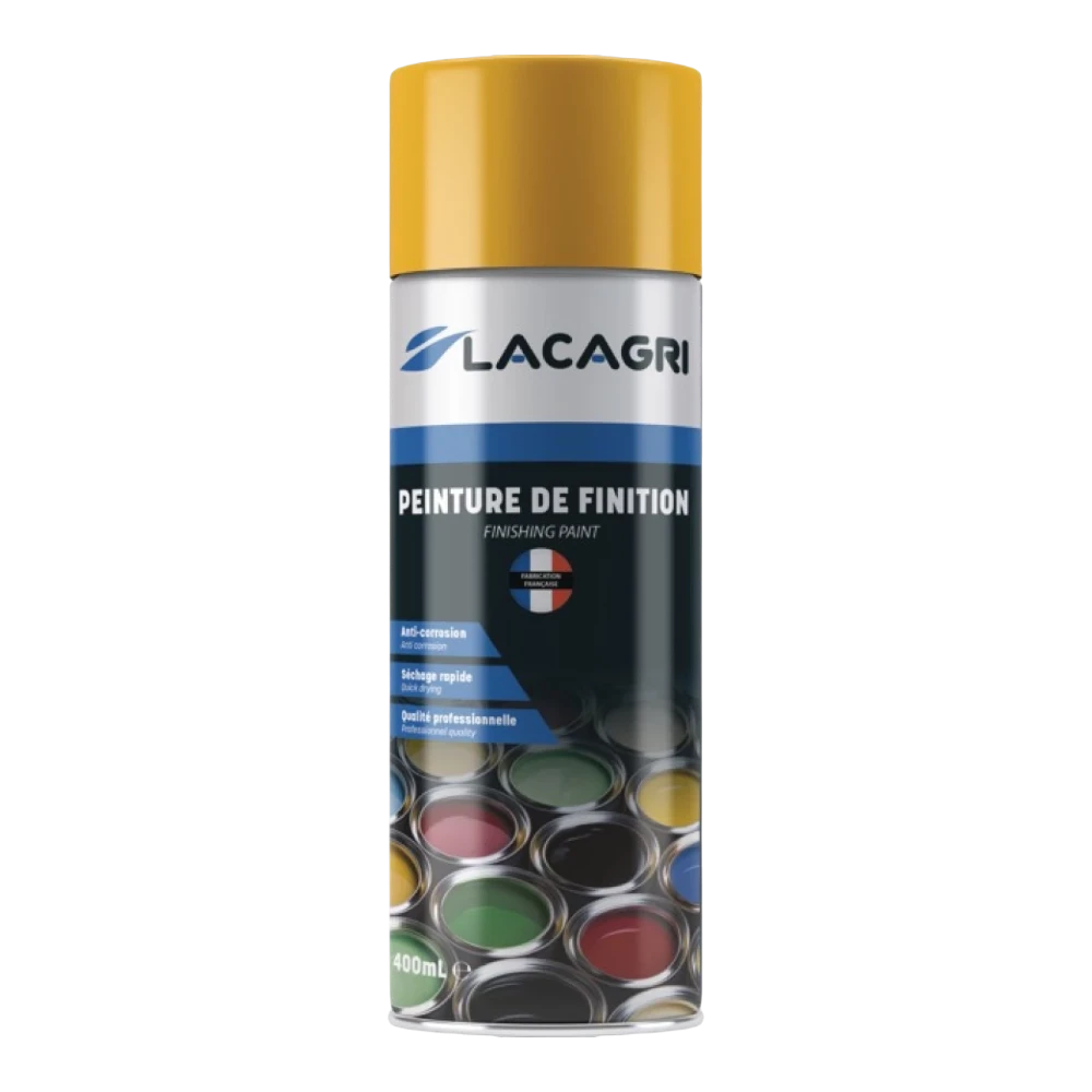 Lacagri 3-in-1 Lackspray Signalgelb RAL 1003 für NEW HOLLAND – nach 2000 neuer Farbton – 400 ml – Produktabbildung
