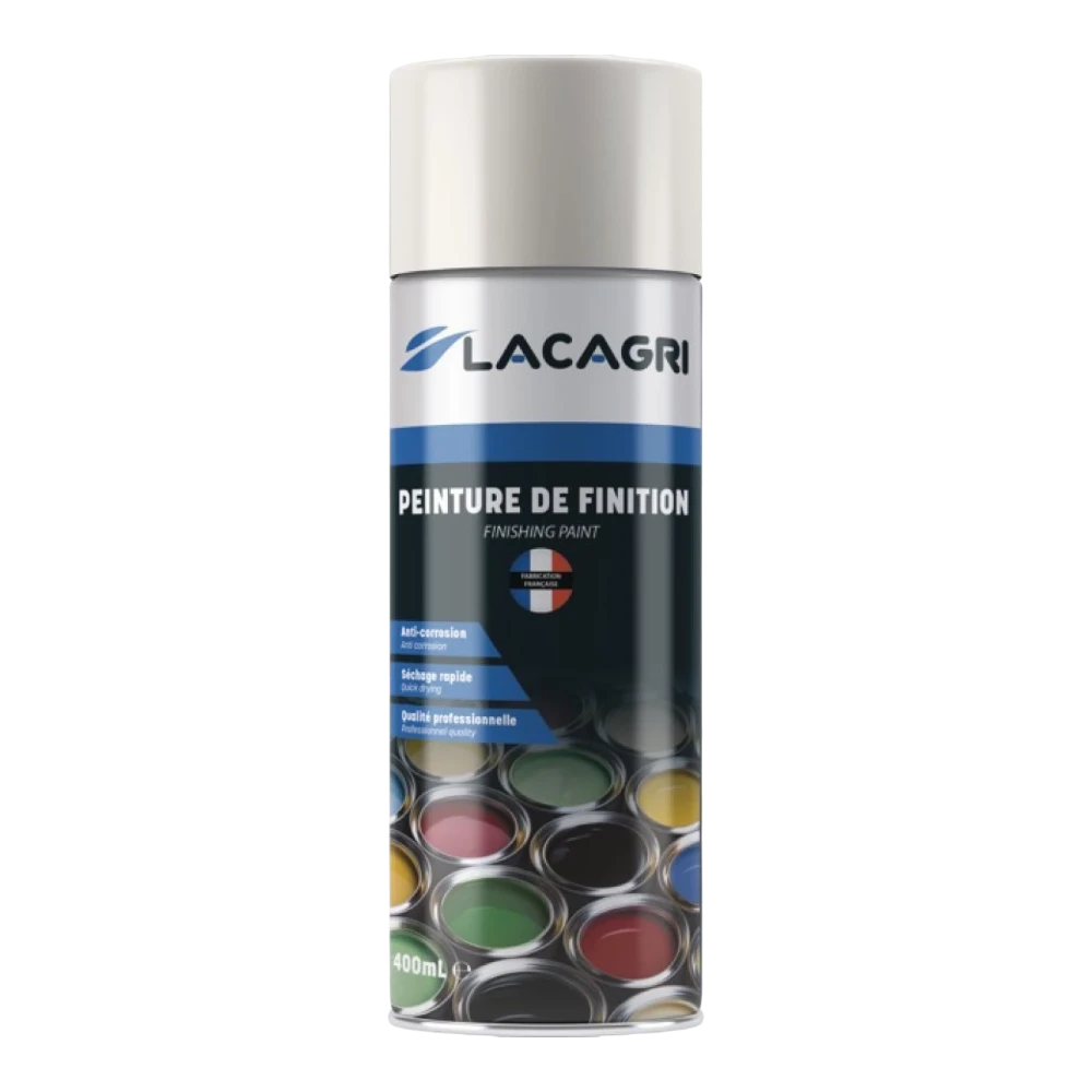 Lacagri 3-in-1 Lackspray Weiß für FORD – 400 ml – Produktabbildung